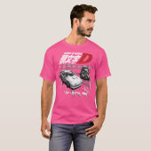 Initiaal D - Mountain Drift Racing Tandem EVO III T-shirt (Voorkant volledig)