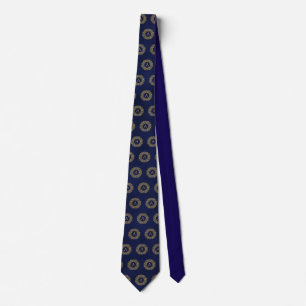 Initiaal een gouden Damask Classic Pattern Stropdas