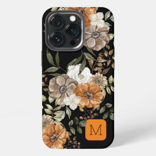 Initiaal Elegant kleur overeenkomend zwart-wit en iPhone 13 Pro Hoesje