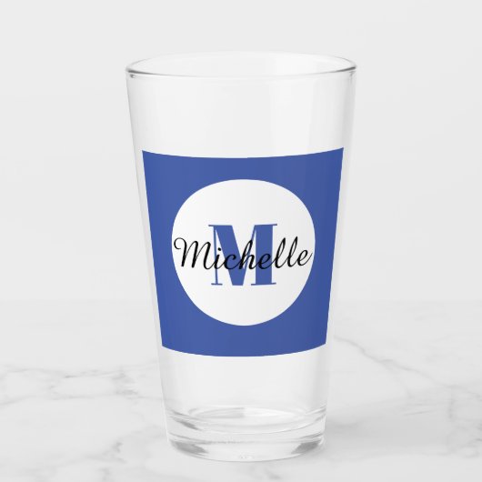 INITIAAL EN NAAM DRINK GLAS (Voorkant)