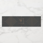 Initiaal Etiket waterflesje (Enkel label)