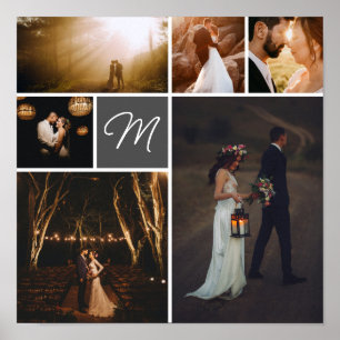 Initiaal fotocollage poster