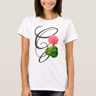 Initiaal G, Geranium T-Shirt