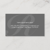 initiaal: geel visitekaartje (Achterkant)