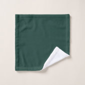 Initiaal gepersonaliseerd Elegant Emerald Monogram Bad Handdoek (Wasdoekje)