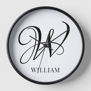 Initiaal gepersonaliseerd elegant wit monogram
