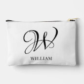 Initiaal gepersonaliseerd elegant wit monogram etui (Achterkant)
