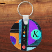 Initiaal "K" Sleutelhanger (Voorkant)