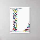 Initiaal L Canvas Afdruk (Voorkant)