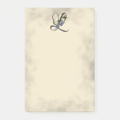 Initiaal L,  Laurel Clockvine Post-it Notes (Voorkant)