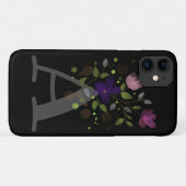 Initiaal Letter A Plus Floral Design Case-Mate iPhone Case (Achterkant (horizontaal))