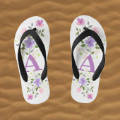 Initiaal Letter A Plus Floral Design Kinder Teenslippers
