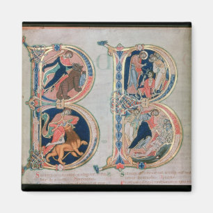 Initiaal letter 'B' Beatus vir - Gezegend is de Magneet