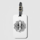 Initiaal Letter en Naam Custom Bagagelabel (Voorkant (verticaal))