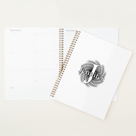 Initiaal Letter en Naam Custom Planner (Display)