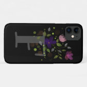 Initiaal Letter F Plus Floral Design Case-Mate iPhone Case (Achterkant (horizontaal))