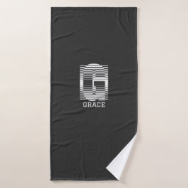 INITIAAL LETTER G - ALFABET NAAM G BADHANDDOEK