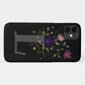 Initiaal Letter L Plus Floral Design Case-Mate iPhone Case (Achterkant (horizontaal))