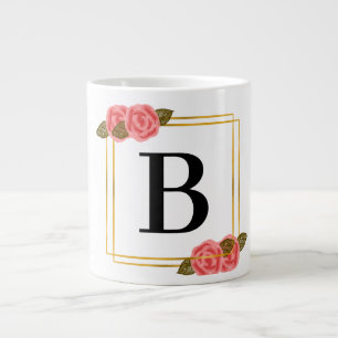Initiaal letter letter B met gouden lijst Extra Grote Beker