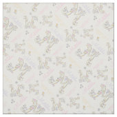 Initiaal letter M Matilda aangepaste naam stof (Swatch)