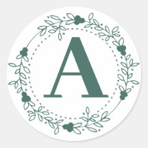 Initiaal Letter Monogram Gepersonaliseerd