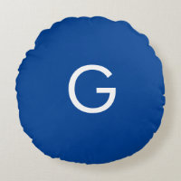 Initiaal Letter Monogram Modern Stijlvol Blauw