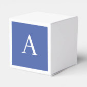 Initiaal Letter-monogram Paars Bedankdoosjes (Achterkant)