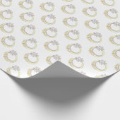 Initiaal letter O monogram gepersonaliseerde wrap Cadeaupapier (Hoek)