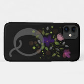 Initiaal Letter Q Plus Floral Design Case-Mate iPhone Case (Achterkant (horizontaal))