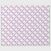 Initiaal letter T monogram gepersonaliseerde omloo Cadeaupapier (Vlak)