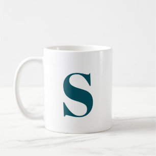 Initiaal Letter Trendy Monogram Modern Stijlvol Co Koffiemok