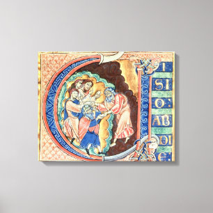 Initiaal Letter 'V' Visio Abdie Canvas Afdruk