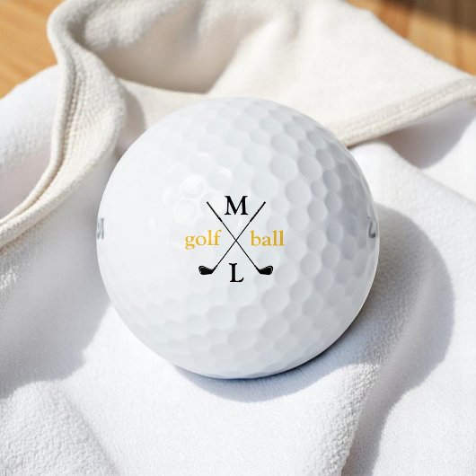 initiaal letters . gepersonaliseerd golfballen