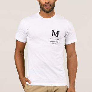 Initiaal Logo Personeel T-Shirt – Naam & Bedrijfsm