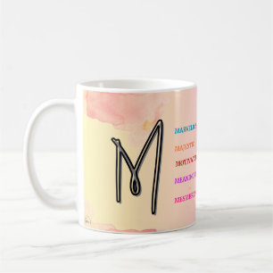 Initiaal "M" Mok (11oz)