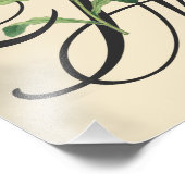 Initiaal M,  ochtendglorfoto afdrukken Foto Afdruk (Hoek)