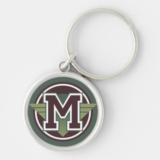 Initiaal "M" Sleutelhanger (Voorkant)