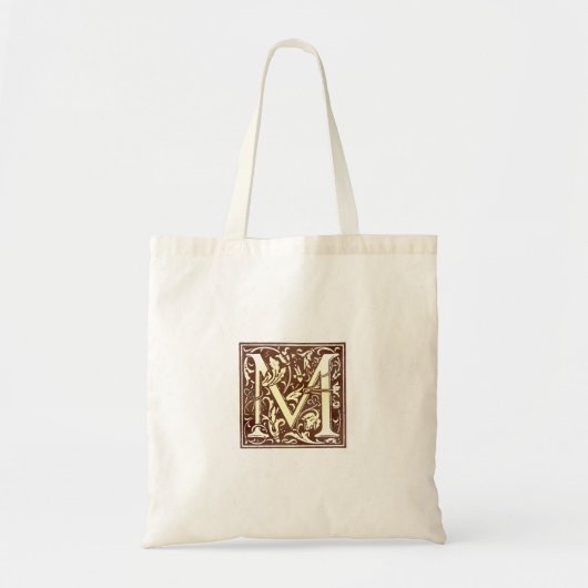 Initiaal M Tote Bag (Voorkant)
