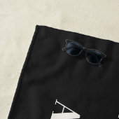 Initiaal met luipaard strandlaken (In situ)