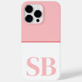Initiaal minimalistisch monogram stijlvol Case-Mate iPhone case (Achterkant)