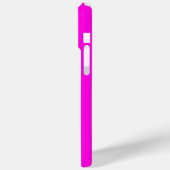 Initiaal Modern Eenvoudig Monogram Hot Pink Case-Mate iPhone Case (Achterkant / Links)