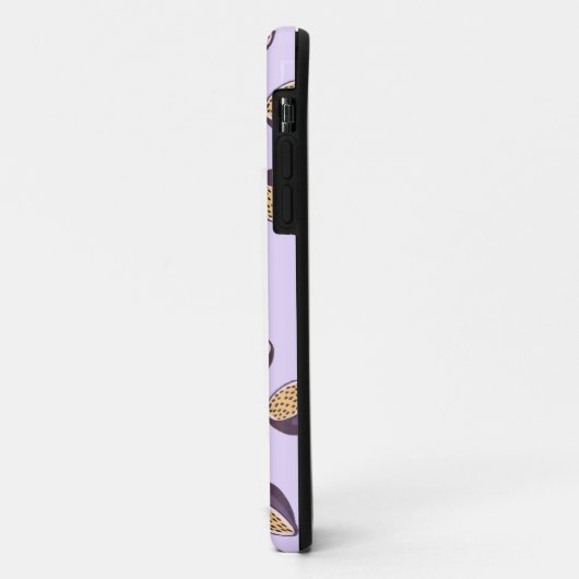 Initiaal monogegrammeerde schattige passievruchten Case-Mate iPhone case (Achterkant/links)