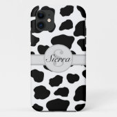 Initiaal monogram - Aangepaste koeienafdrukken Case-Mate iPhone Case (Achterkant)