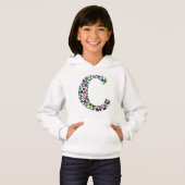 Initiaal Monogram Letter C Trendy (Voorkant volledig)