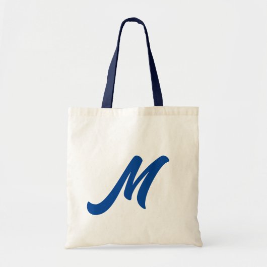 Initiaal | Monogram Moderne Trendy Canvas tas (Voorkant)