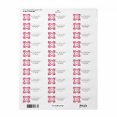 Initiaal Monogram retouradreslabels Etiket (Full Sheet)