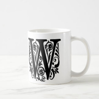 Initiaal Monogram - stijl met uitgesneden papier Koffiemok