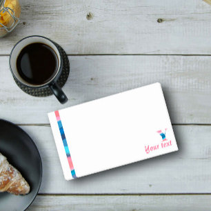 Initiaal monogram Y koraal blauw verloop Opmerking Post-it® Notes