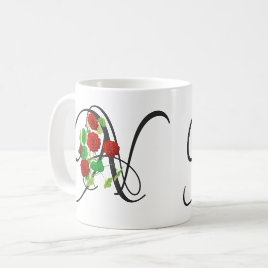 Initiaal N, Nasturtium Coffee Mok (Voorkant links)