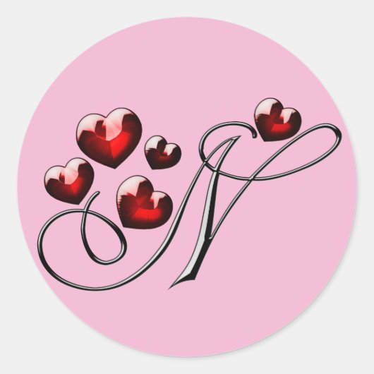 INITIAAL N STICKER (Voorkant)